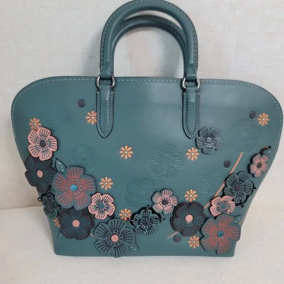 COACH 1941 DAKOTAH SATCHEL TEA ROSE in TURQUOISE - Picture 2 of 15